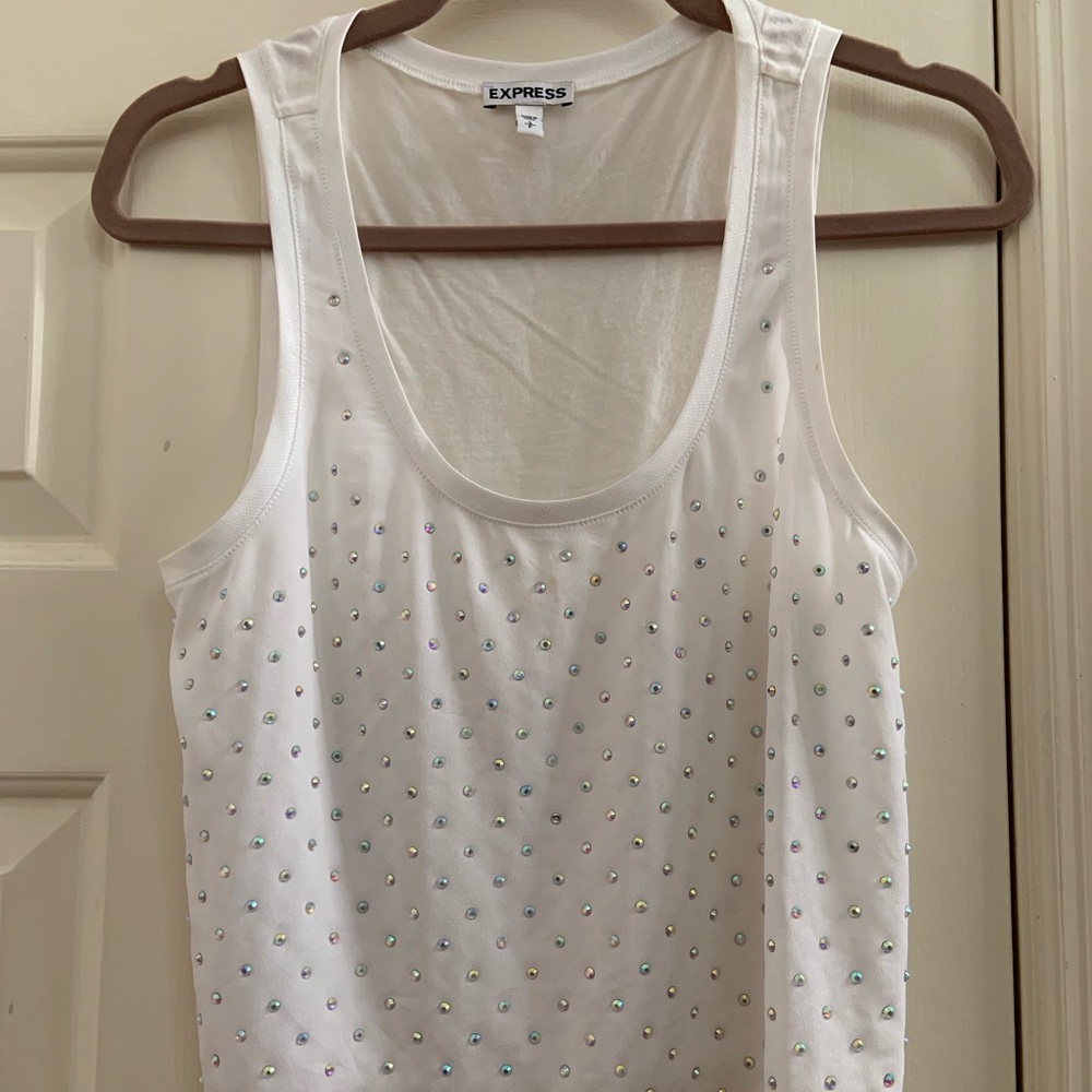 5 FOR $25 EXPRESS jewel studded crop top